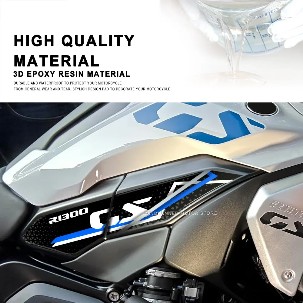 Para BMW R 1300GS 3D almohadilla de depósito para motocicleta Protector de Gel pegatina Tankpad impermeable R1300GS R 2024