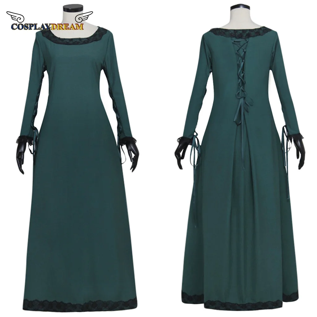 

Medieval Gothic Maxi Dress Renaissance Irish Costume Vintage Bodysuit Cover Up Halloween Anne Boleyn Cosplay Costume