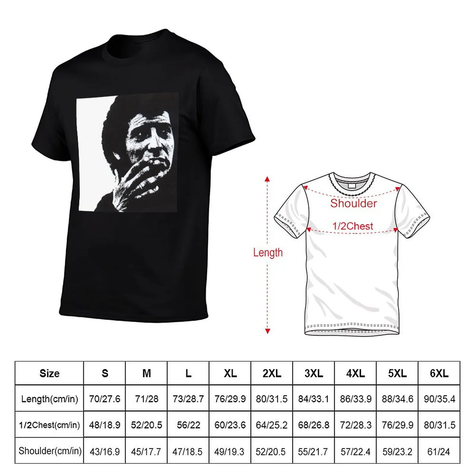 Victor Jara T-Shirt man t shirt anime clothes graphics customs design your own mens t shirt