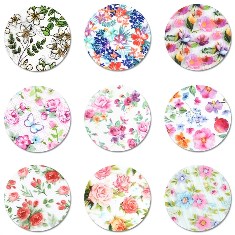 Rose Flower Sticker  Nail Foil Nail Art Transfer Decals Slider Nail Water Decal Design Accessories Manicures Decorations