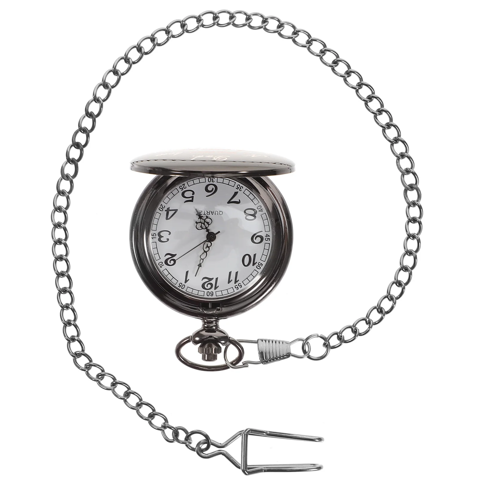 

Vintage Mechanical Pocket Watch Creative Romantic Words Design Ideal for Valentine's Day Wedding Anniversary Gift