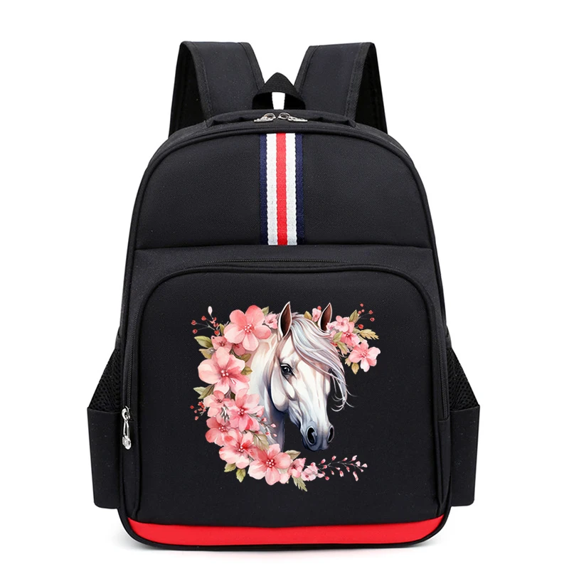 Cute Kindergarten Backpack Waterproof Sakura Unicorn School Bags Primary Preschool Outdoor Travel Cartoon Bagpack for Boys Girls