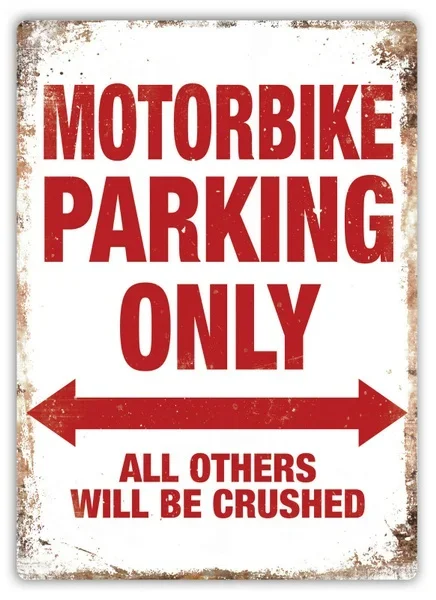 

Motorbike Parking Only Tin Sign art wall decoration,vintage aluminum retro metal sign