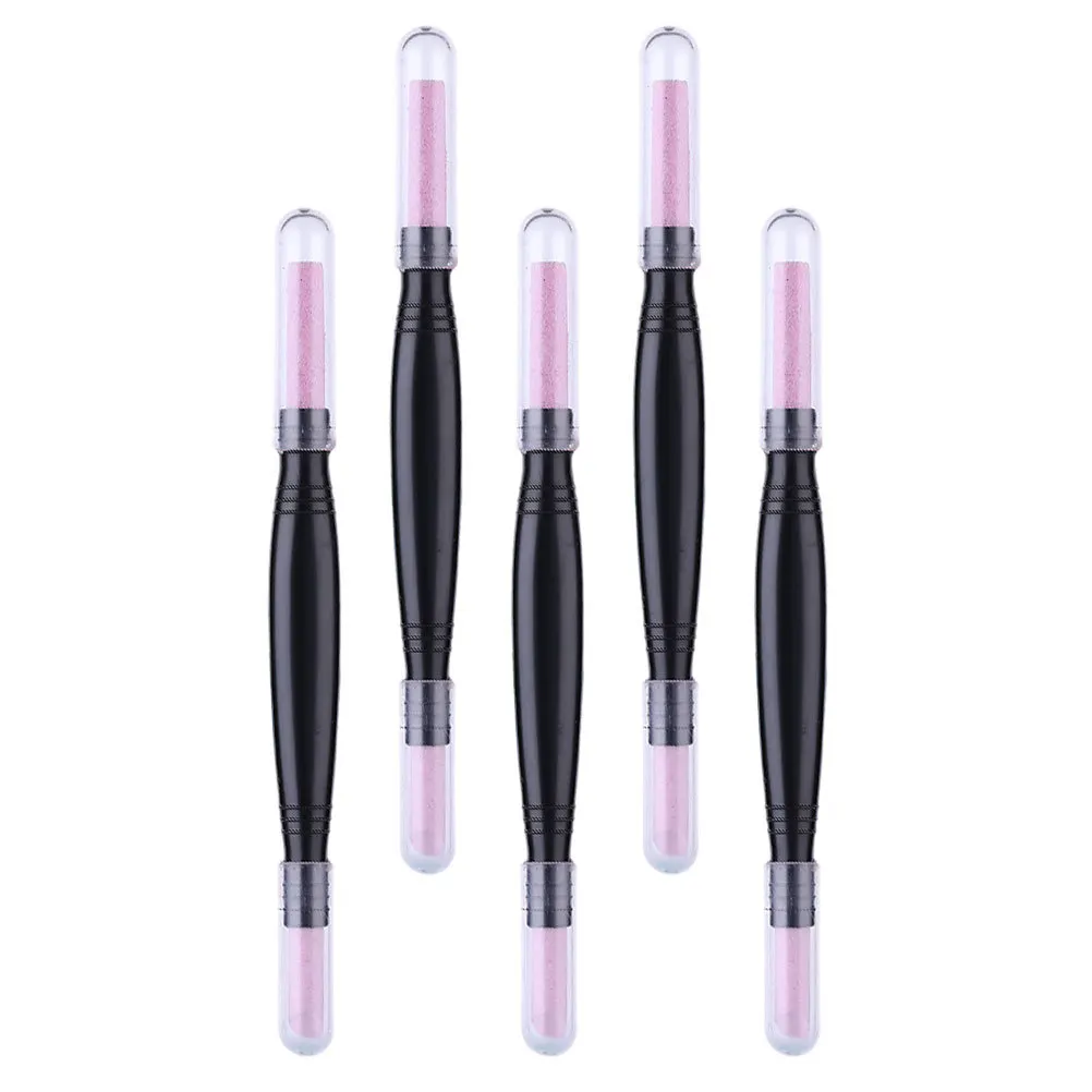 

5Pcs Pumice Stone Pen Nail Cuticle Remover Trimmer Polisher Manicure Pen Beauty Care Nail File Polishing Stick