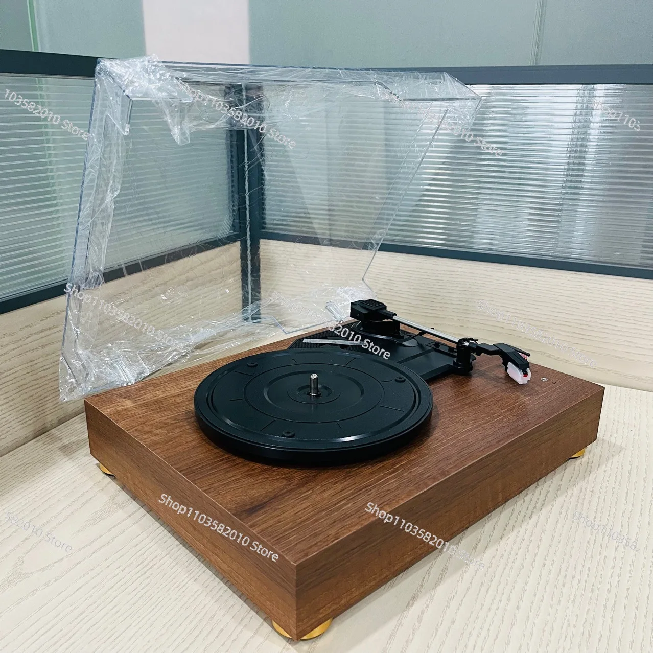 Vinyl record player retro phonograph living room audio bluetooth speaker housewarming birthday gift LP ornament