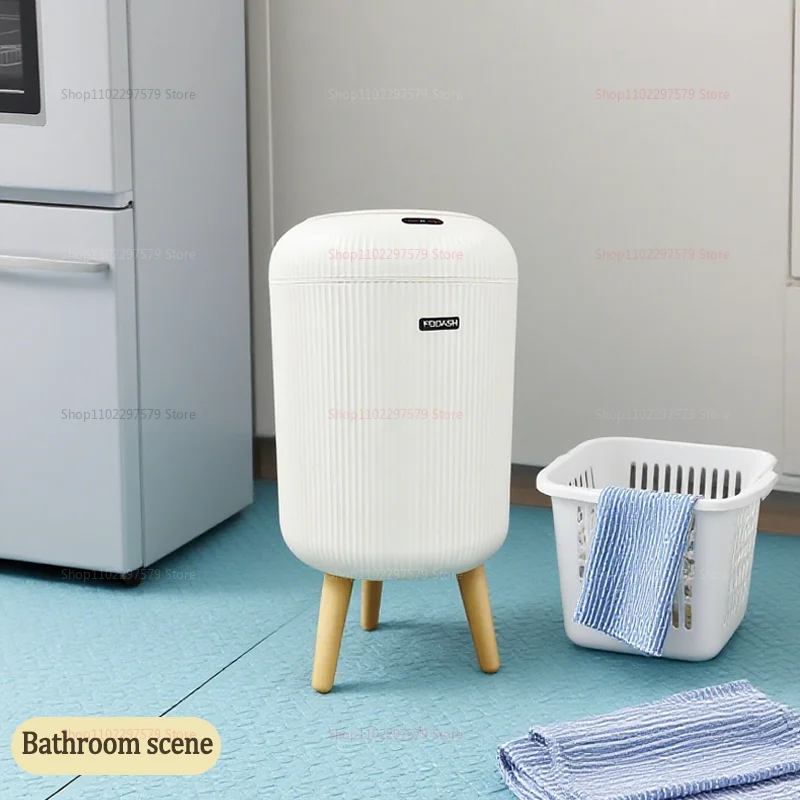 Cubo de basura con Sensor inteligente de 10L, funciona con pilas, tapa automática, baño abierto, cocina, sala de estar, cubo de basura para el hogar inteligente