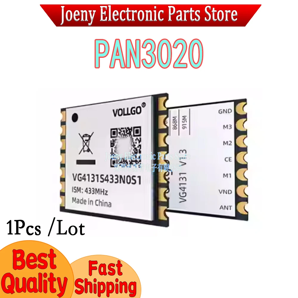 PAN3020 Low Cost 433MHz Bidirectional Small Size Wireless Communication RF SPI Chip Module
