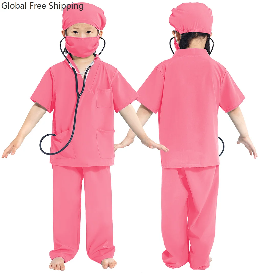 

Children's Surgical Doctor Uniform Nurse Uniform Professional Role-playing Costume Anti-epidemic Girl Stage Performance Set 2026