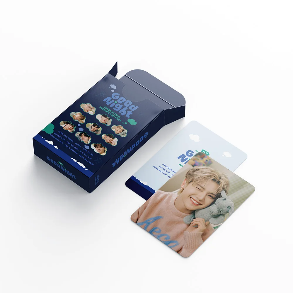 Kpop ZEROBASEONE Album 2024 Season's Greeting GOOD NIGHT Photocards ZB1 55PCS LOMO Card ZHANGHAO HANBIN RICKY YuJin Fans Gifts