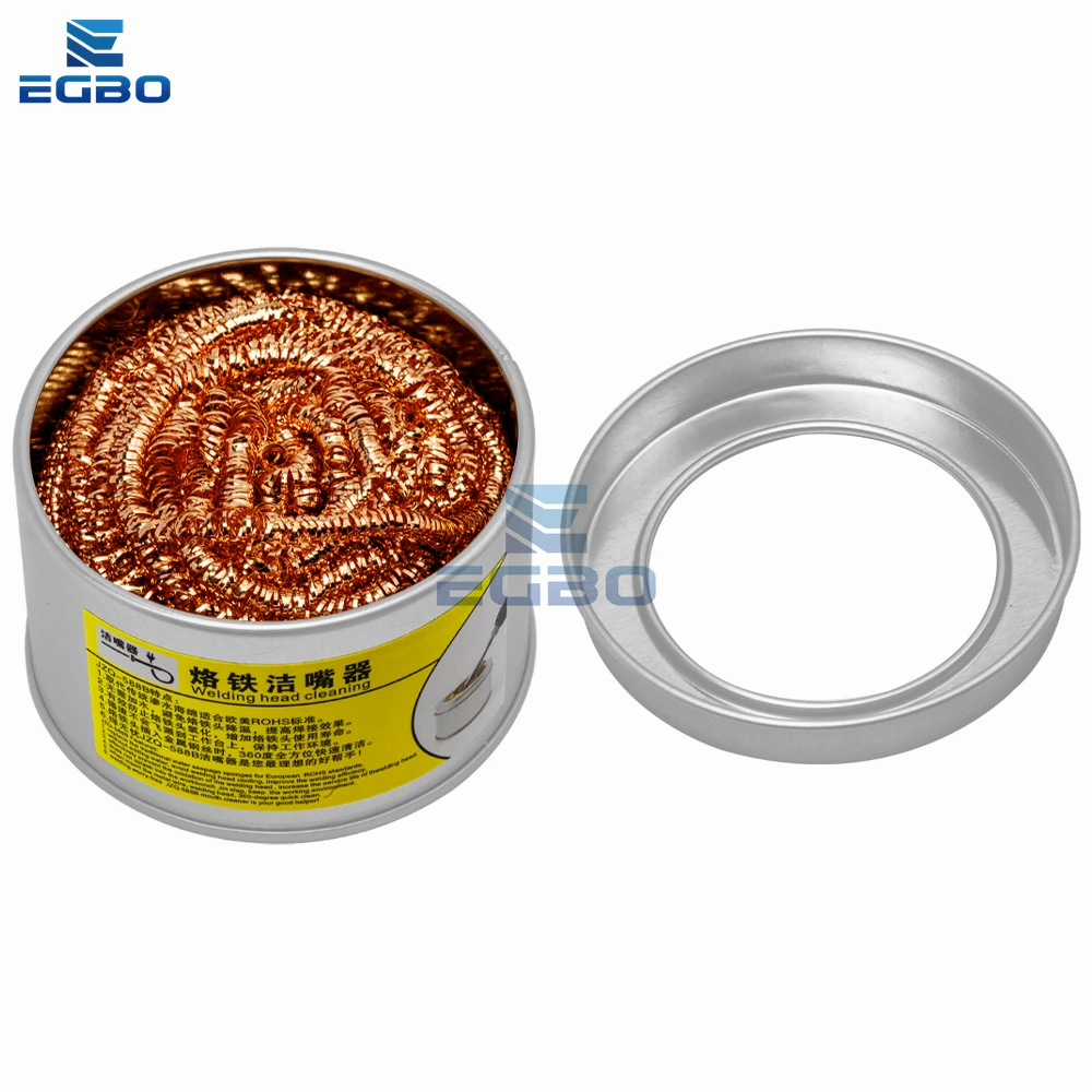 Desoldering soldering iron mesh filter cleaning nozzle tip copper wire ball clean ball dross box Cleaning Ball