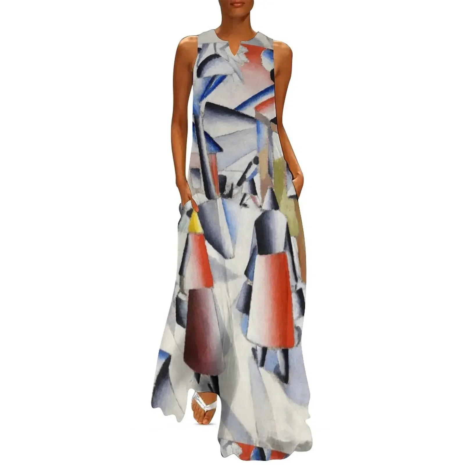 

HD - Morning In The Village After Snowstorm, by Kazimir Severinovich Malevich 1912 High Definition Long Dress