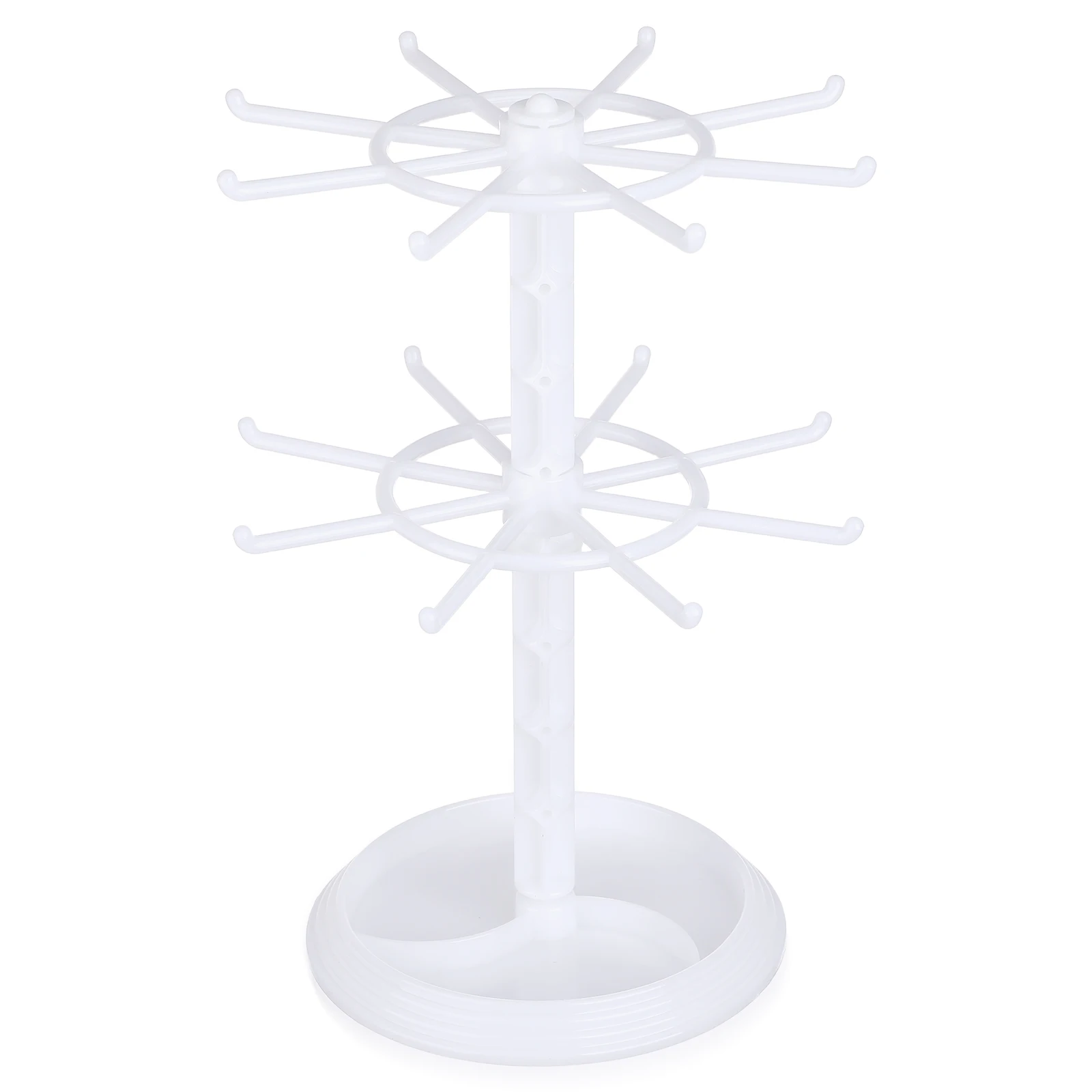 

2 Tier Display Stand Jewelry Tower Plastic Holder Retail Bracelet Jewelry Earring Display Stand Organizer Storage Tower