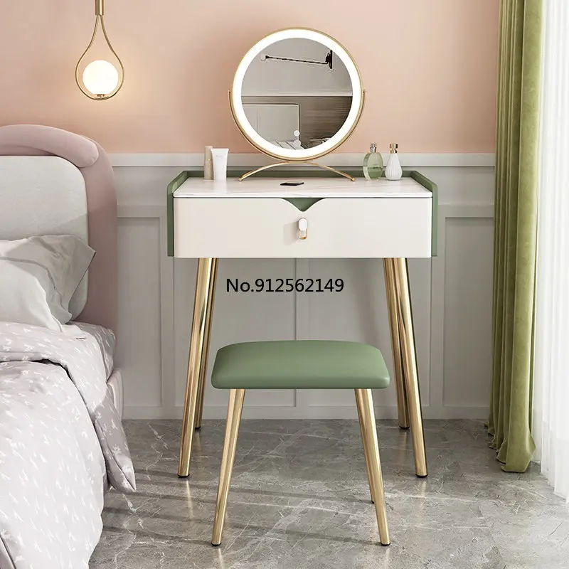 The 2022 modern simple new style Italian light luxury superior sense solid wood slate dressing table bedroom small makeup tables