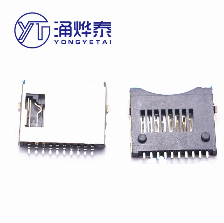 YYT 20PCS Micro  SD Card Socket TF Card Holder Connector External Solder Type for PCB Board Phone Drone Repair