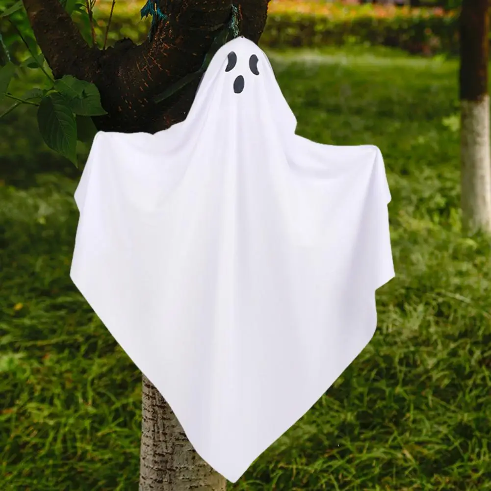 Spooky Halloween Party Decoration Spooky Led Halloween Hanging Ghost Outdoor Decoration with Blue Light for Haunted House Party