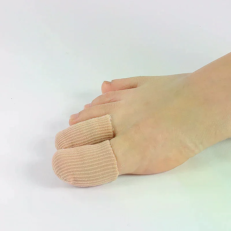 Fabric Silicone Toe Tube Protector, Finger Toe Separators, Bunions Corns Hallux Valgus Foot Pain Relief Orthotics