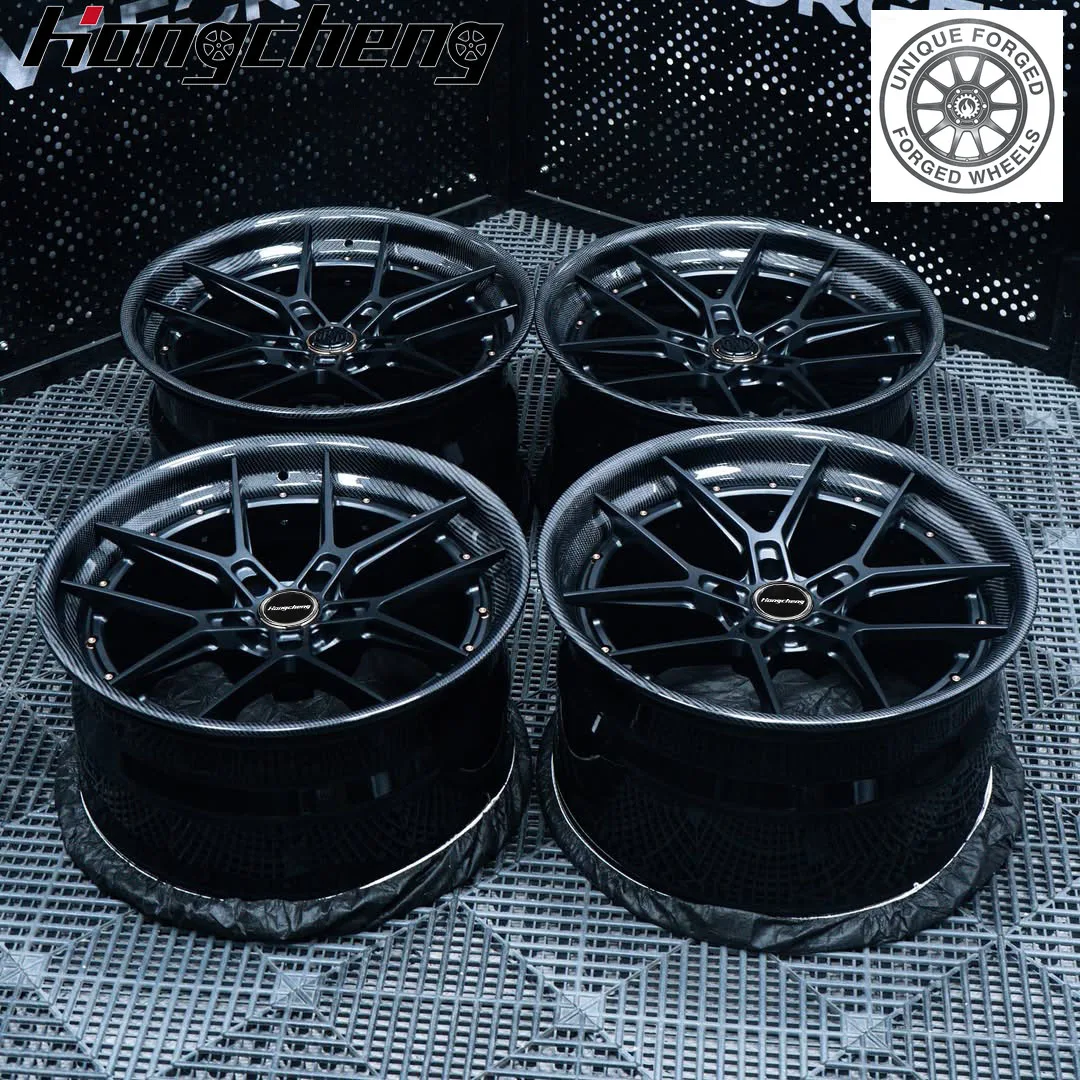 

2026 New Premium Carbon Fiber Rims 2-piece Black Silver Carbon Lips Multi Spoke 18 19 20 21 22 23 Inch Performance Wheels