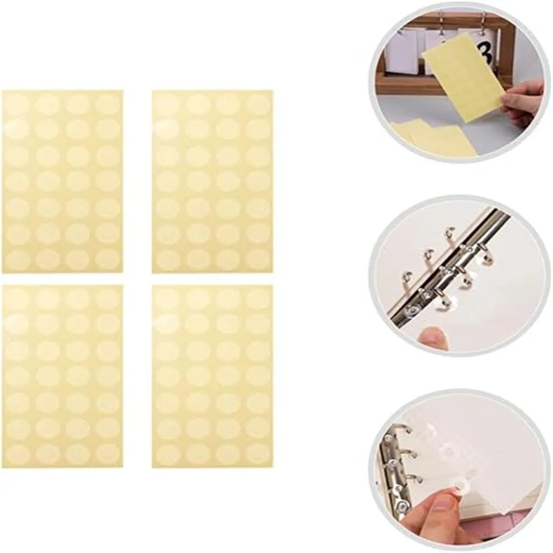 16 Sheets Loose-leaf Hole Repair Subsidy Punch Reinforcements Protectors Paper Rings Binder Labels Reinforcers Stickers