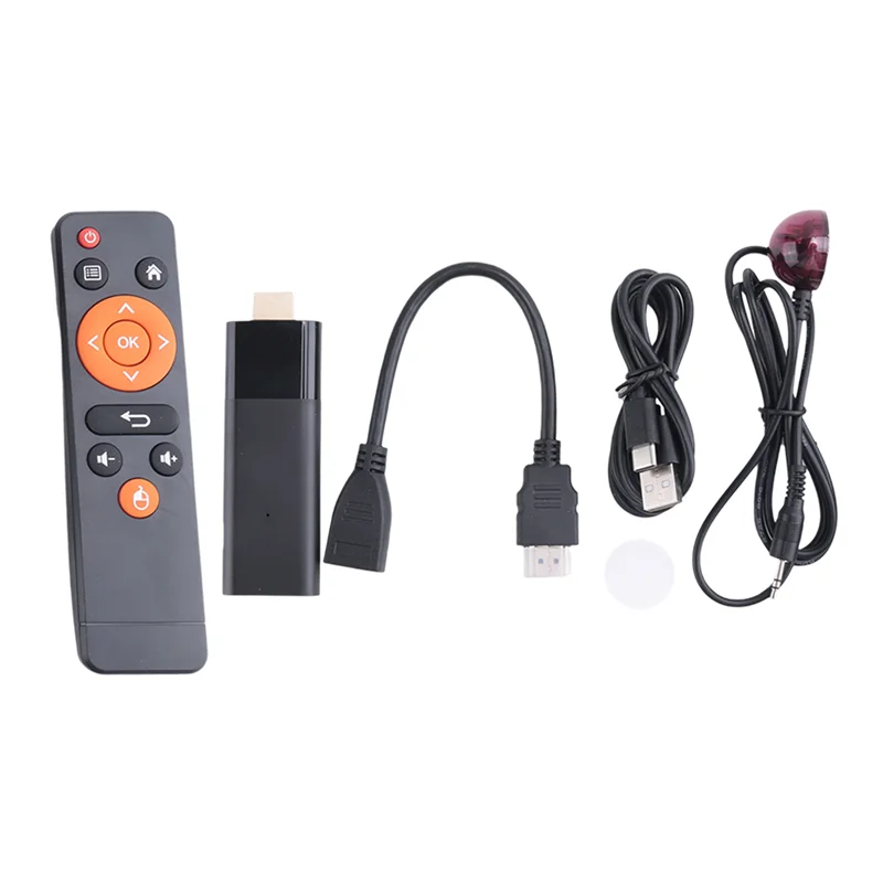 GROCE-Smart TV Stick Android 10 Dual Wifi 4K HDR10 Q6 Mini TV Stick Smart TV Box Media Player PK DQ06 متين (B) #5