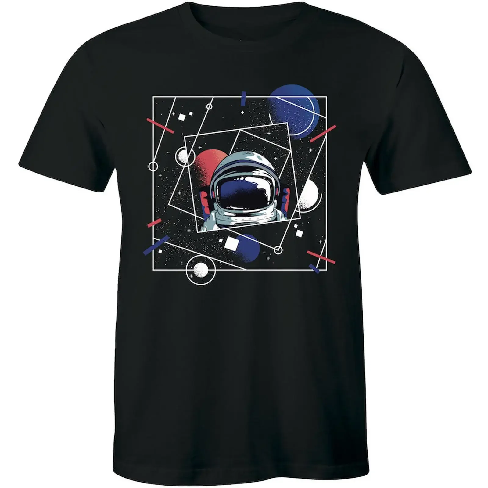 Amazing Space Astronaut T Shirt Star agency Mars Mission Curiosity Men's vintage Washed designer clothes Stretched Unisex