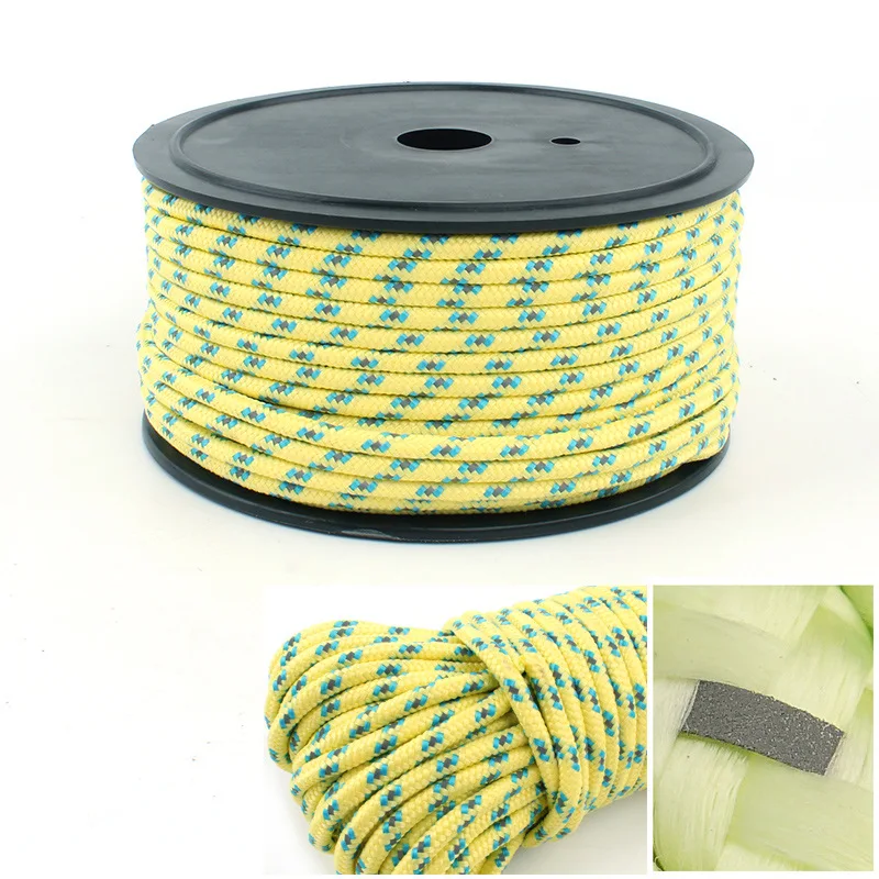 10m 5mm Tent Rope Tent Accessories Reflective At Night Rope Cord Lanyard Outdoor Camping Tent Rope Hiking Core