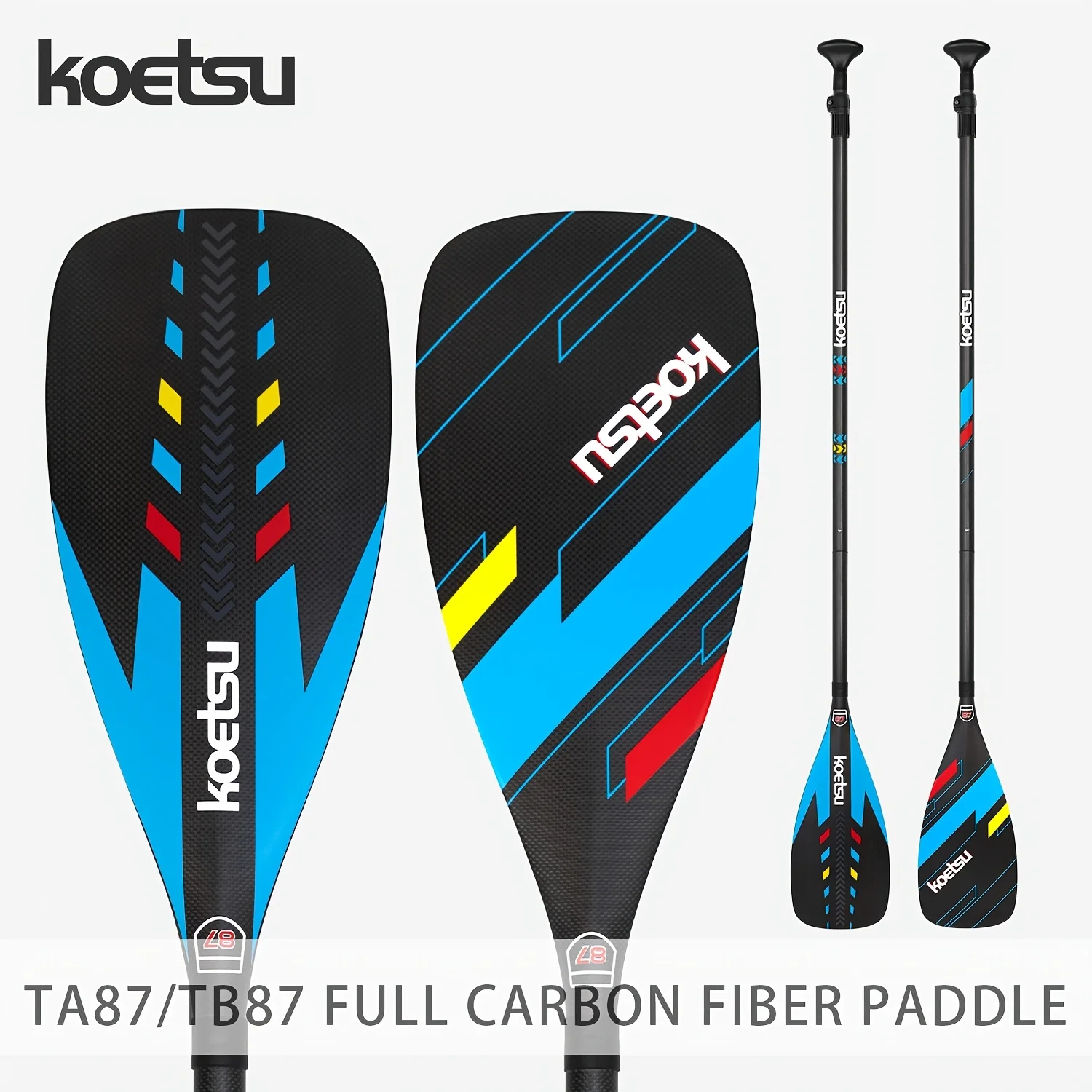 KOETSU TA87 TB87 Full Carbon Paddle 3K Carbon Fiber Eight Layer Blade Lightweight Strong Racing Design