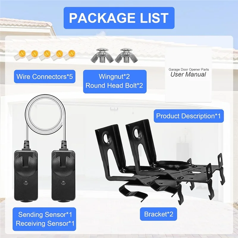 

FAST-41A5034 Комплект датчиков безопасности (с кронштейном), открывалка после 1997, замене G801CB-P, глаза датчиков безопасности