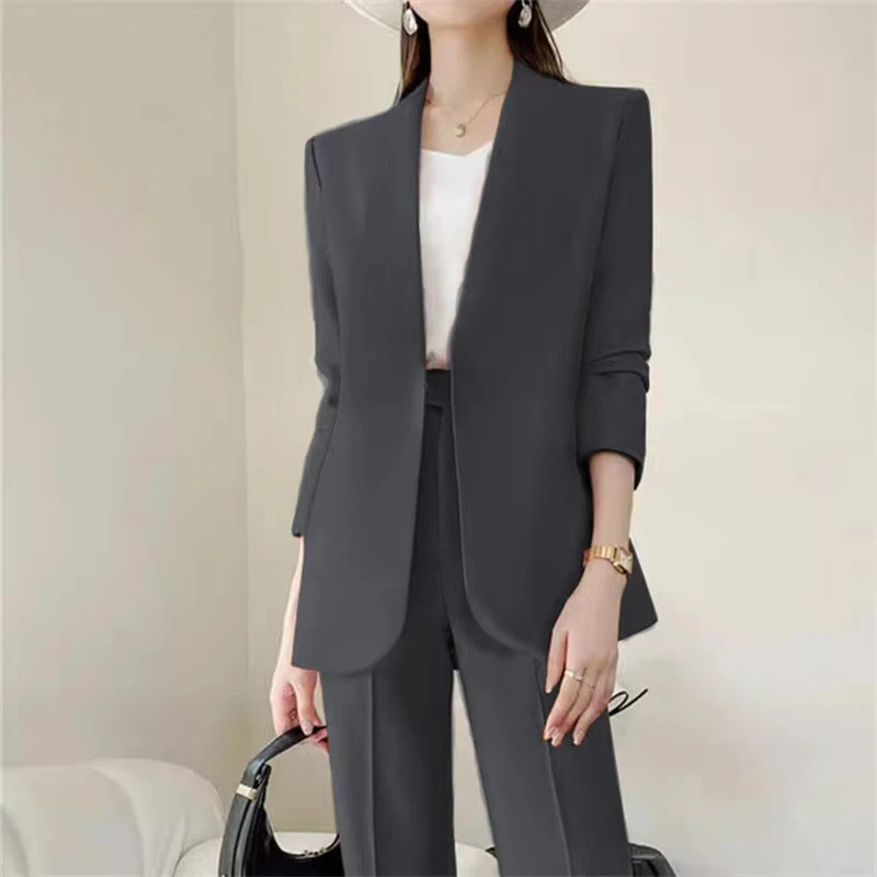 

Fashion 2 Piece Sets Women Outfits Spring Autumn New in Korean Pants Sets Commuter Elegant Suit Coat 2 Piece Sets Women