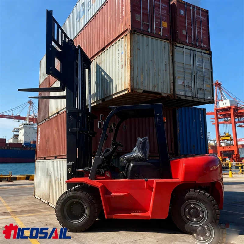 1 ton 4-wheel drive diesel forklift capable of heavy lifting and easy operation 4m diesel forklift