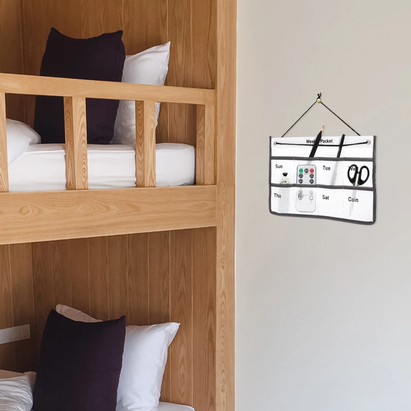 

Weekly Calendar Pocket Wall Mounted Storage Pouch For Home Office Organizer Bag Hanging Schedule Holder Decorative Wall