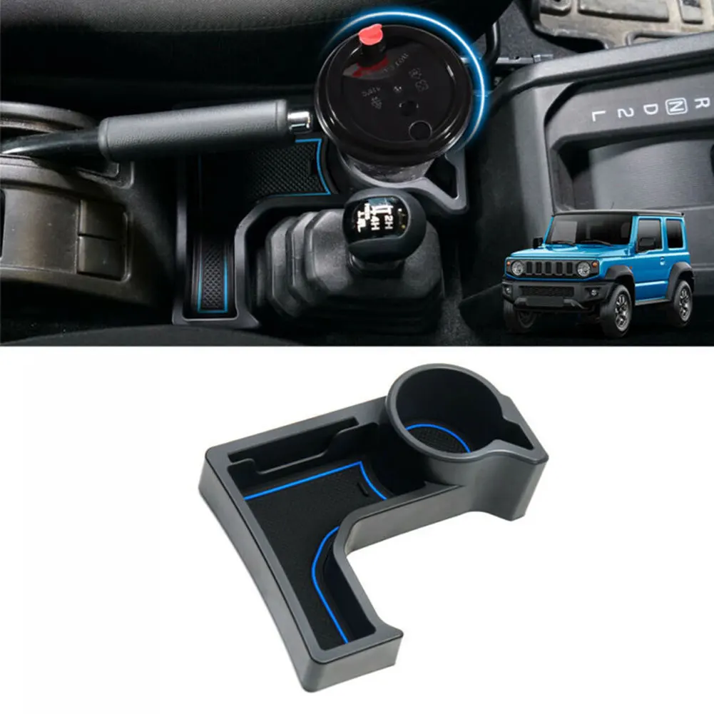 

Center Console Cup Holder Storage Box High Quality Pocket Leather Center Console Cup for Suzuki Jimny AT Model 2018 2019 2020