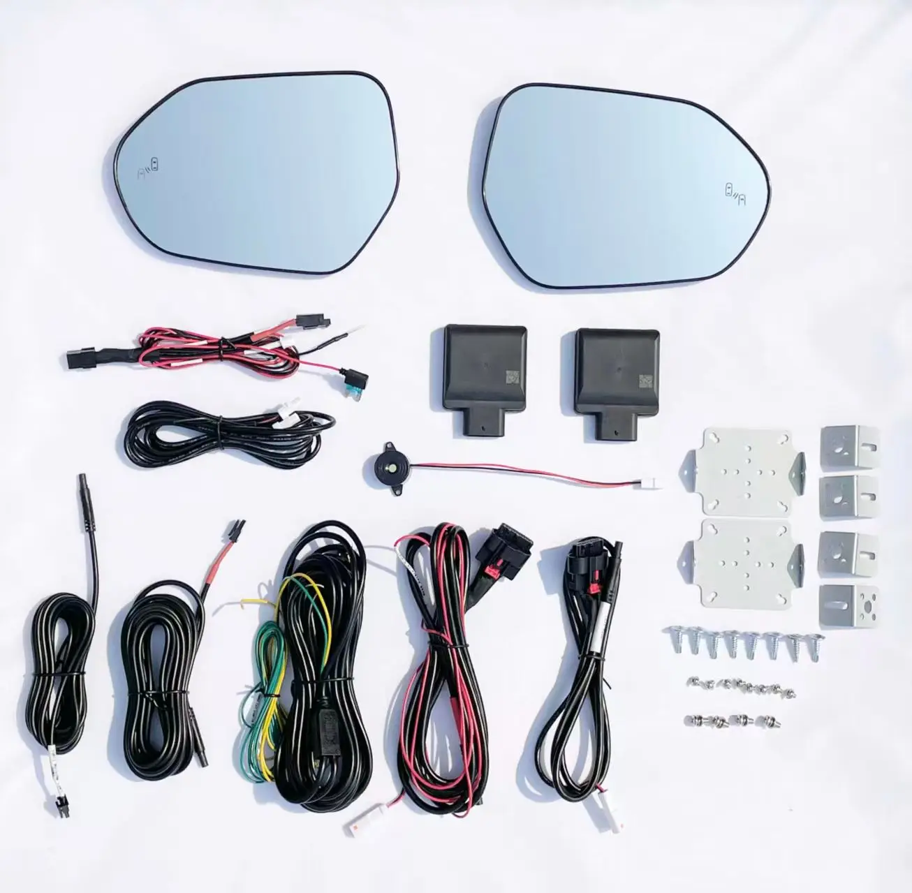 Universal Automotive Waterproof BSD77GHz Millimeter Wave Sensor Blind Spot Monitoring System Reversing Assist Warning Mirror LED