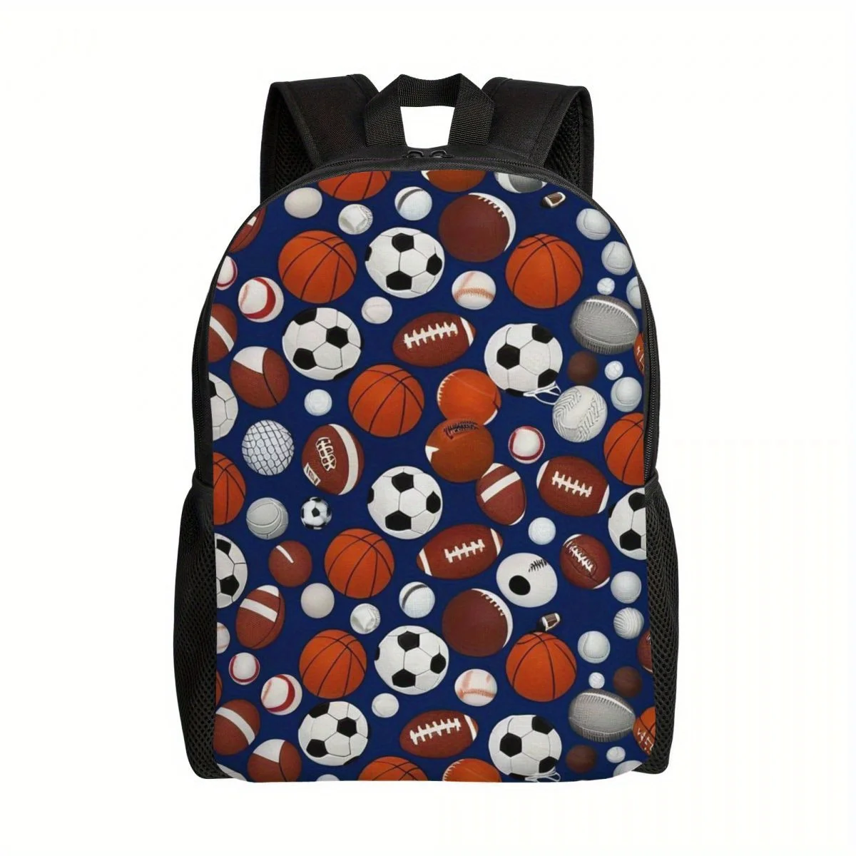 

Sports-Themed Lightweight Backpack - Football, Basketball & Baseball Designs laptop Compartment Large Capacity