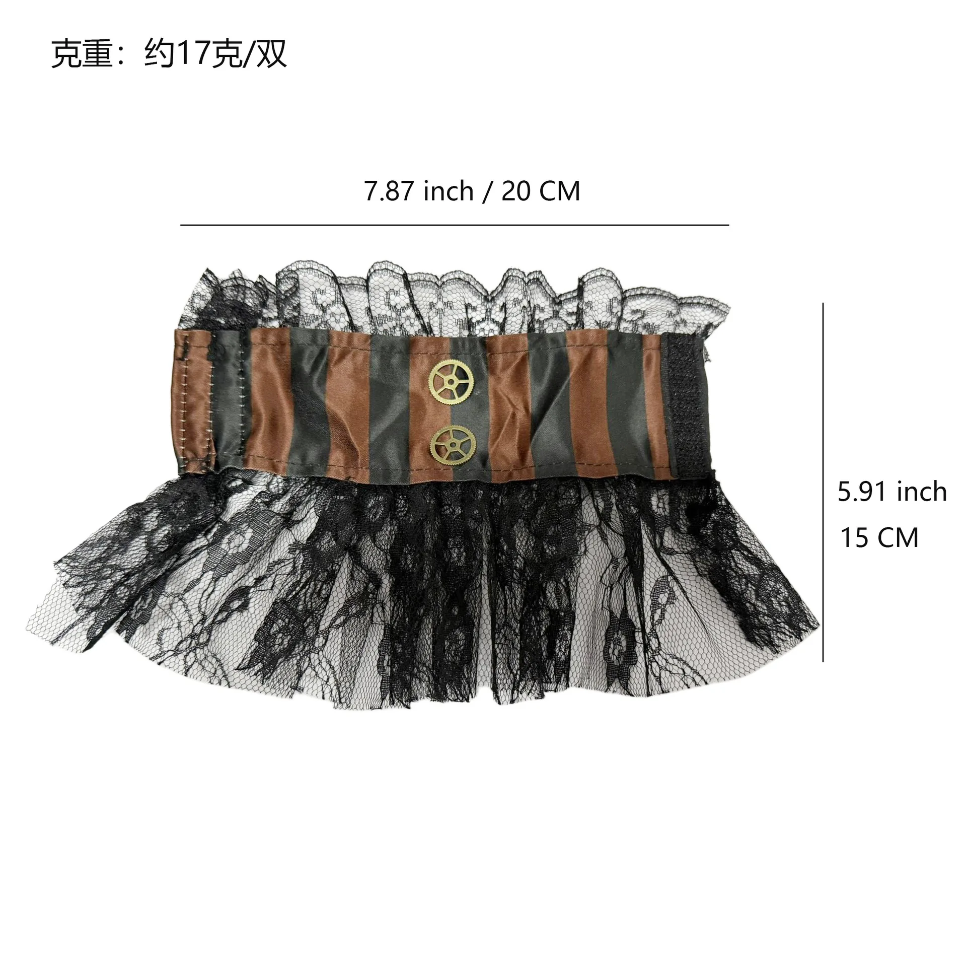 Gothic Style Personalised Mesh Half-sleeve Wristbands Holiday Performance Costume Accessories Gloves Sleeve Decoration