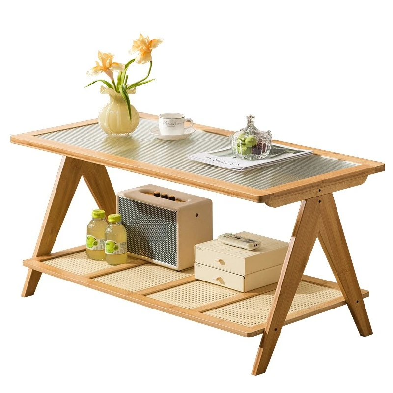 Coffee table living room light luxury simple modern Nordic small apartment table with storage side table