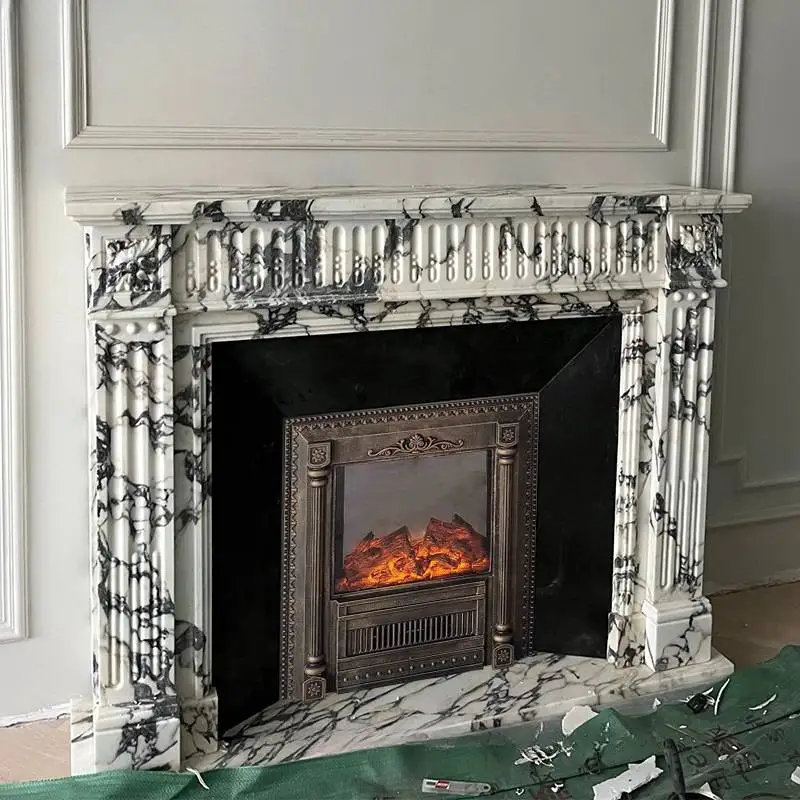 Chimenea de arte estrecho para sala de estar, gabinetes altos de China a prueba de polvo, color blanco, ahorro de esquina, muebles de salón para el hogar