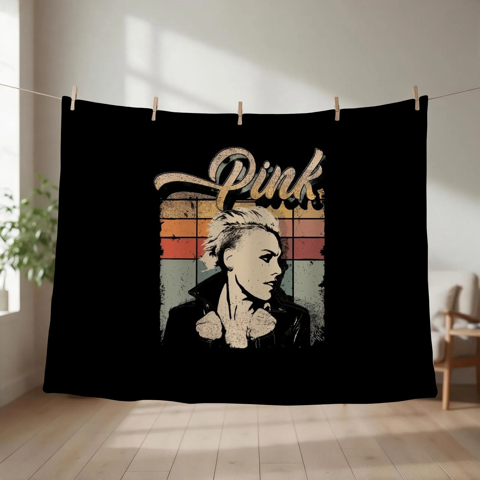 Retro P Nk Summer Carnival Tree Throw Blanket Travel christmas gifts Luxury Throw Vintage Blankets