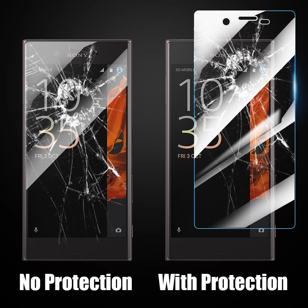 2.5D Tempered Glass Protective Film For Sony Xperia XZ1 X Compact XZS XZ Premium L4 L1 L2 L3 Z5 Z4 Z3 Z2 Z1 M4 Screen Protector