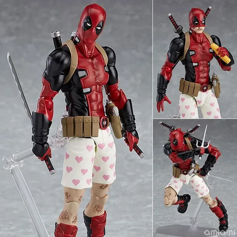 Marvel Avengers Joint Action Figure, Modèle de dessin animé créatif Deadpool, Ornement personnalisé, Jouet pour enfants,、