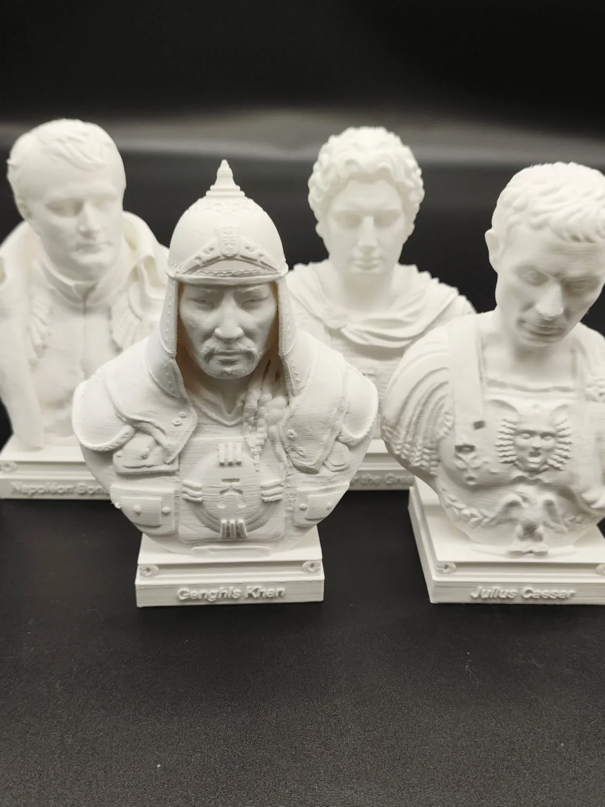 Alexander, Caesar, Genghis Khan, Napoleon Statue Ornaments, Imitation Plaster Model, Roman Retro Plastic Decoration