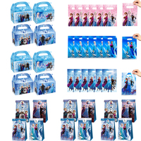 10/30pcs Elsa Anna Princess Gift Bags Frozen Goodie Bags for Kid Boys Girls Birthday Party Decoration Giveaway Souvenir Supplies