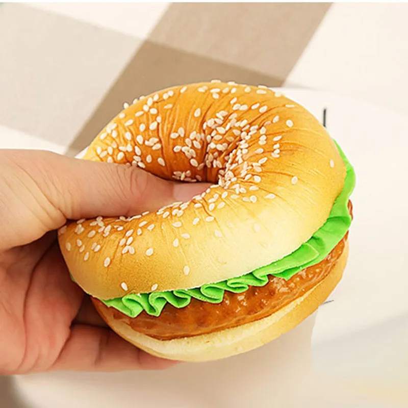 Fake Vegetable Hamburger Decoration Artificial Food Sketching Props Educational Toys PU Prop for Shop Window Home Decor view 5