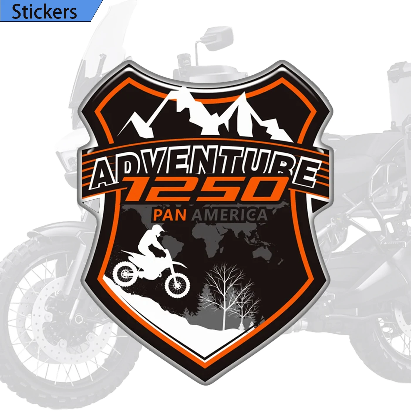 

For HARLEY Pan America PA1250 3d decals adhesive Stickers Knee Tank Pad Protector Wind Deflector Windshield Windscreen