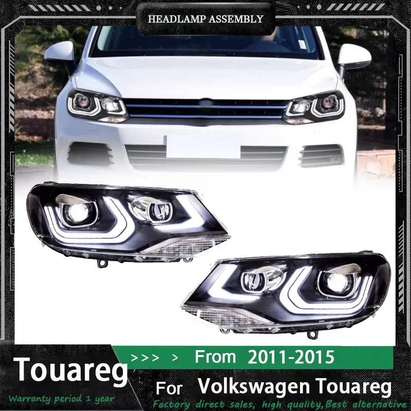 

Car Lights For VW Touareg LED Headlights 2011-2015 LED Projetor Headlamp Daytime Running Light Automotive Accessories
