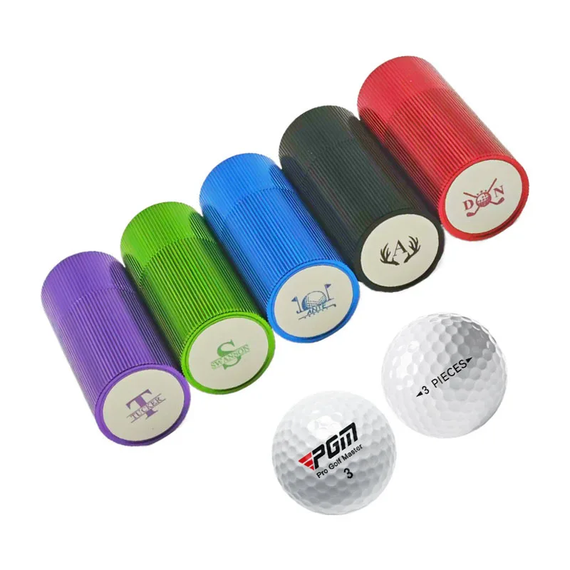 Personalized Vertical Grain Golf Ball Stamp Waterproof Quick Dry Fade‑Resistant Custom Logo Pattern Marker Seal Golf Accessory