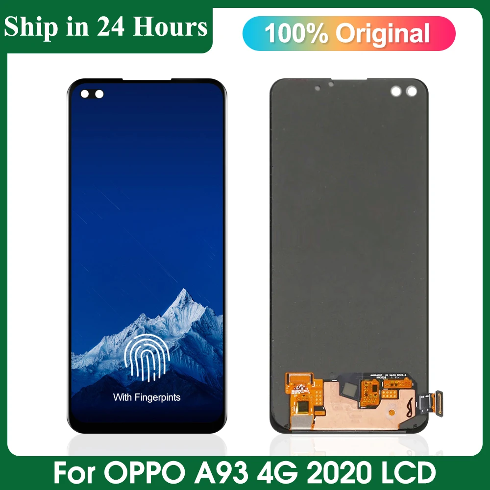 

6.43" Original For Oppo A93 4G CPH2121 LCD Display Replacement +Touch Screen Digitizer Assembly For Reno 4 4G reno 4 lite lcd