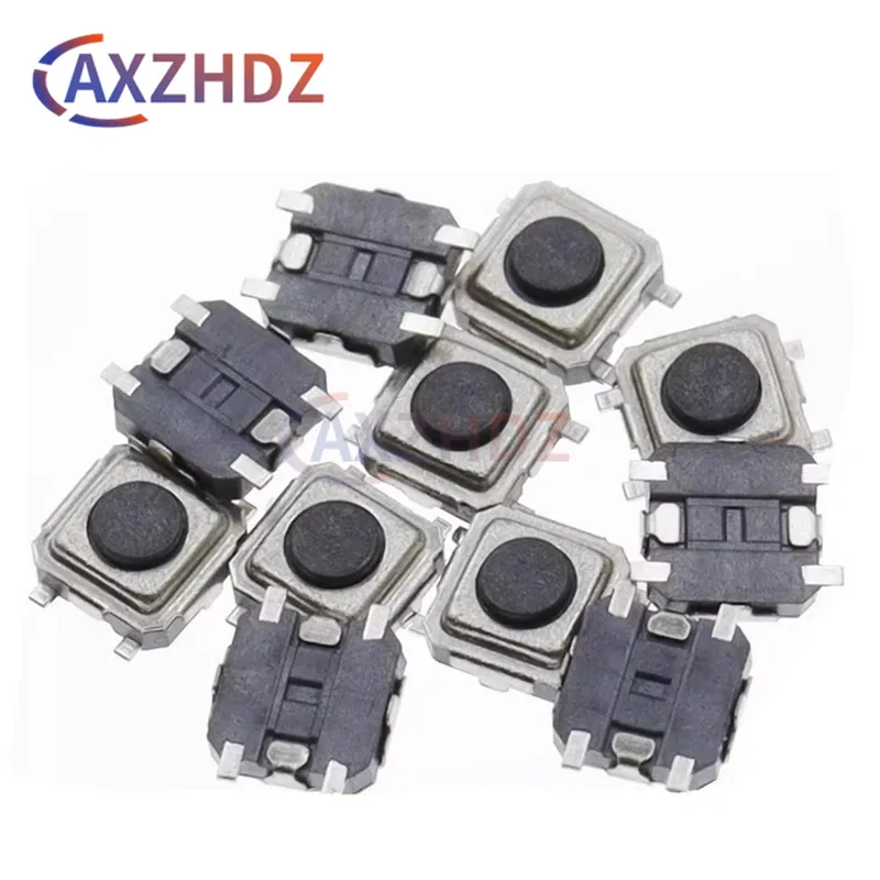 50PCS 3*3*1.5mm 3*3*2mm 4Pin SMD Tact Push Button Touch Micro Switch 3.3*3.3MM Circular Button SMT 3×3×1.5mm 3×3×2mm