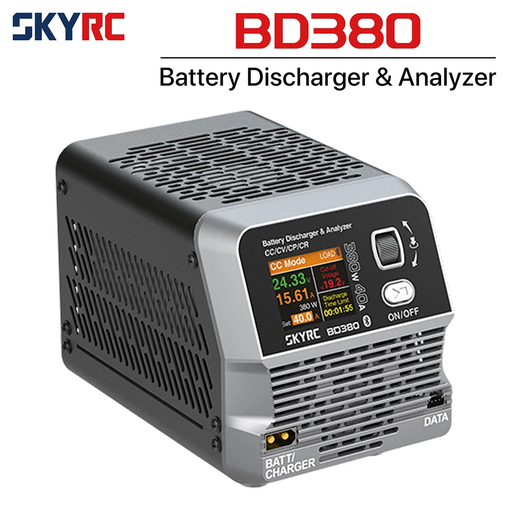 SkyRC BD380 Battery Discharger Analyzer 380W 40A 30V Four Modes CC/CP/CR/CV Battery Burst PowerBoosted Designed for RC Models