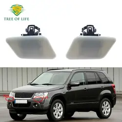 For Suzuki GRAND VITARA II 2005 2006 2007 2008-2012 Front Headlight Washer Nozzle Cover Headlamp Water Spray Jet Cap Housing