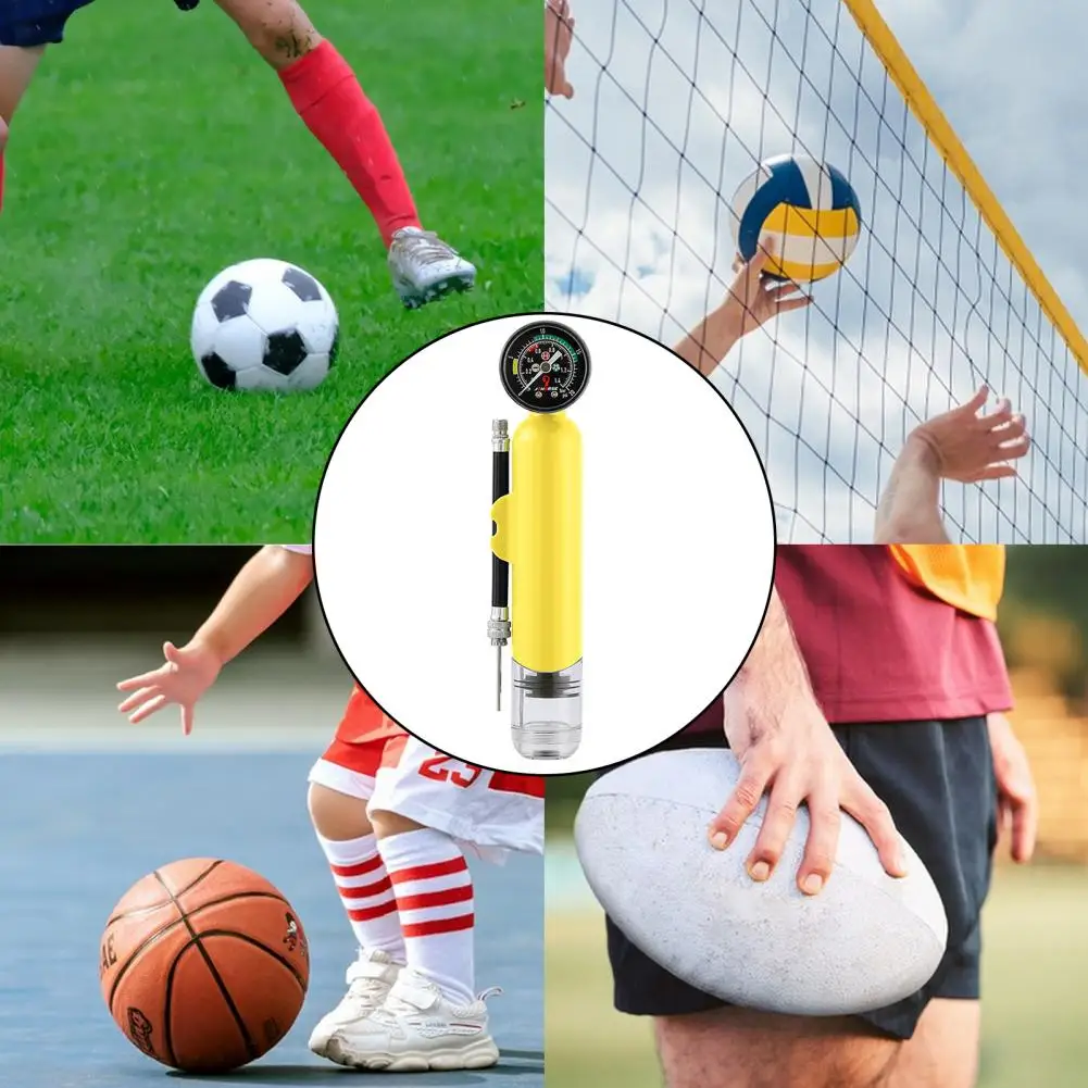 Basketball Air Pump Premium Dual Action Ball Pump with Pressure Gauge for Soccer Basketball Football Hand for Volleyball